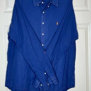 Polo by Ralph Lauren Men's Blue Shirt
